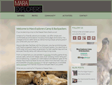 Tablet Screenshot of maraexplorers.com